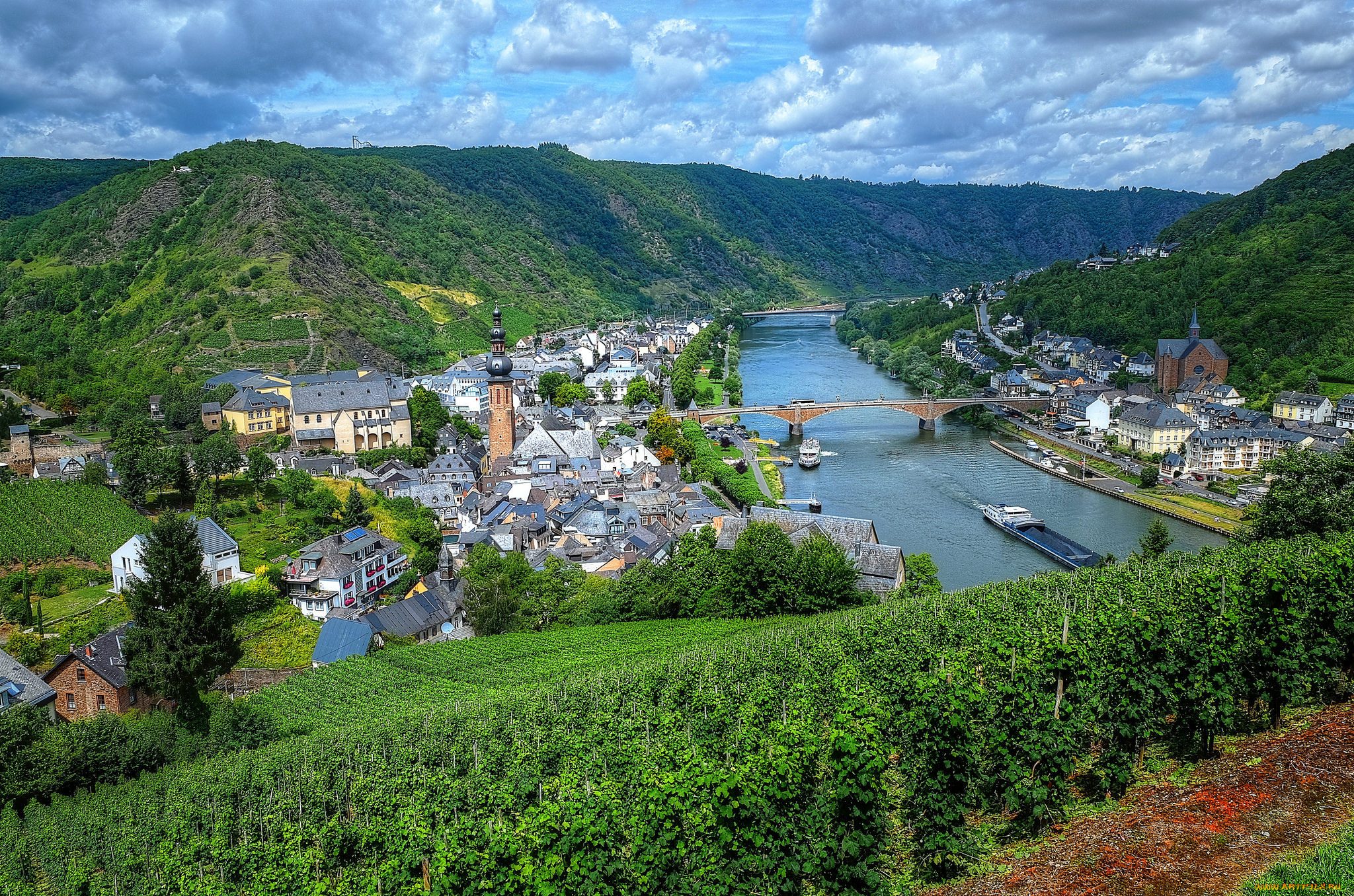 cochem on the mosel river, , - , , , 